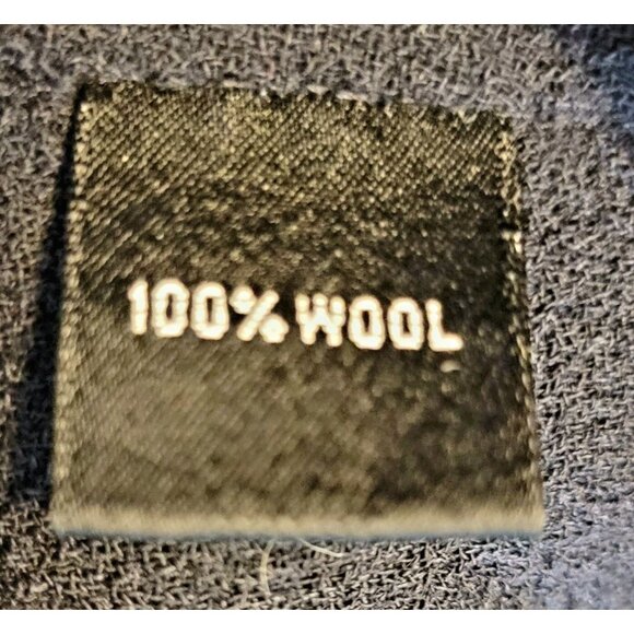 Linda Allard Ellen Tracy Pants Dark Navy Blue Women's Sz 4 100% Wool Wide Leg‎ - Picture 4 of 6